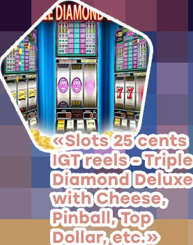 Triple diamond slot machine